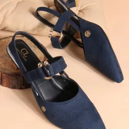Carlton London Women's Navy Sling Back Sandals image 1