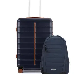 Assembly Textured Hard-Sided Cabin Trolley Bag With Backpack-picture-29