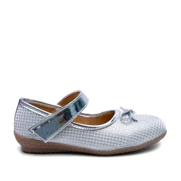 Tiny Bugs Kid's Silver Mary Jane Shoes image 1