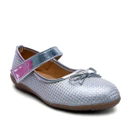 Tiny Bugs Kid's Silver Mary Jane Shoes image 2