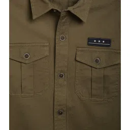 Octave Kids Olive Solid Shirt image 3