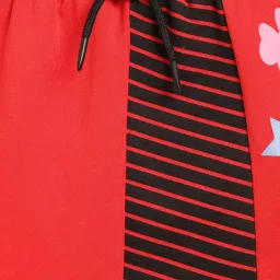 Blue Giraffe Kids Red Cotton Printed Skirt image 3