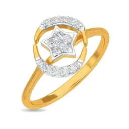Kisna Diamond & Gold Jewellery Tessme 18k (750) Diamond & Gold Ring For Women image 1