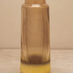 Pure Home and Living Brown Glass Textured Vases image 1