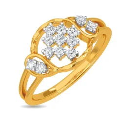 Kisna Diamond & Gold Jewellery Jasmine 18k (750) Diamond & Gold Ring For Women image 1