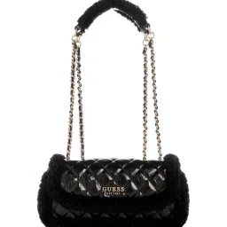 Guess Black Cristi Quilted Shoulder Bag-picture-17