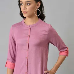 W Pink A Line Kurta image 5