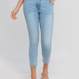 Zink London Light Blue Relaxed Fit High Rise Jeans image 1