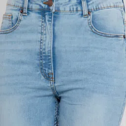 Zink London Light Blue Relaxed Fit High Rise Jeans image 5