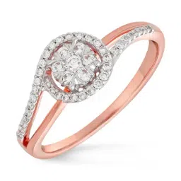Malabar Gold and Diamonds 18k IGI Certified Diamond Rose Gold Ring for Women-picture-19