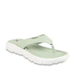 Carlton London Women's Green Thong Sandals image 1