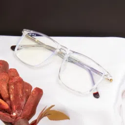 Ted Smith Transparent Rectangular Unisex Eye Frames image 1