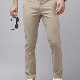 U.S. Polo Assn. Men Austin Super Slim Fit Self Design Textured Trousers-picture-40