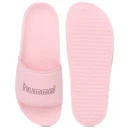 Hummel Women's Pop Pink Slides image 4