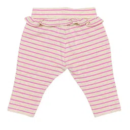 H by Hamleys Infants Unisex Pink Striped Leggings image 2