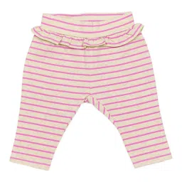 H by Hamleys Infants Unisex Pink Striped Leggings image 1