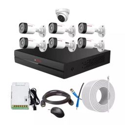 CP PLUS CCTV Combo Kit 2.4 MP Full HD Audio Indoor & Outdoor with 8 Channel DVR 6 Bullet, 1 Dome Camera, 8 Channel SMPS, 70 m Copper Cable & Connectors-picture-42