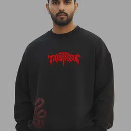 TheBTclub Men Typography Printed Oversized Sweatshirt-picture-13