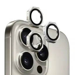 Gripp 3In1 Focal Octagon Camera Lens Protector for Iphone 16 Pro & 16 Pro Max - Natural Titanium image 4