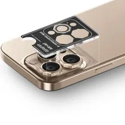 Gripp 3In1 Focal Octagon Camera Lens Protector for Iphone 16 Pro & Iphone 16 Pro Max - Taupe Gold image 4