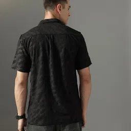 FCUK Textured Cuban Collar Casual Shirt image 5