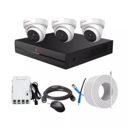 CP PLUS CCTV Combo Kit 2.4 MP Full HD Audio Indoor & Outdoor with 4 Channel DVR 3 Dome Camera, 4 Channel SMPS, 70 m Copper Cable & Connectors-picture-14