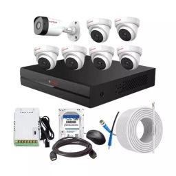 CP PLUS CCTV Combo Kit 2.4 MP Full HD Audio Indoor & Outdoor with 8 Channel DVR 1 Bullet, 6 Dome Camera, 8 Channel SMPS, 70 m Cable 2 TB HDD & Connectors-picture-19