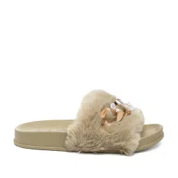 London Rag Women's Beige Casual Slides image 1