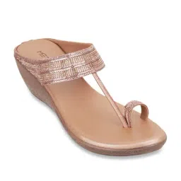Metro Women's Rose Gold Toe Ring Wedges image 2