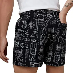 The Souled Store Black Printed Boxers image 2