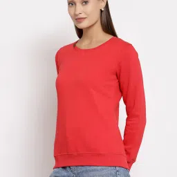 Juelle Red Round Neck Sweatshirt image 3