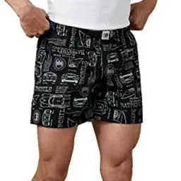 The Souled Store Black Printed Boxers image 3
