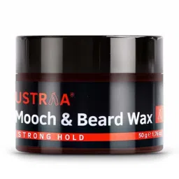 Ustraa Ayurvedic Beard Growth Oil & Beard & Mooch Wax Strong Hold Combo image 2
