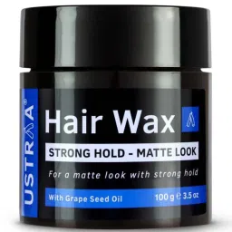 Ustraa Ayurvedic Beard Growth Oil & Strong Hold Hair Wax Matte Look Combo image 2