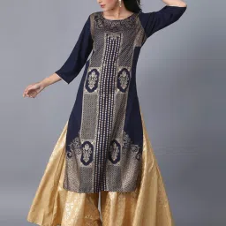 elleven from aurelia Elleven Beige Printed Skirt image 5