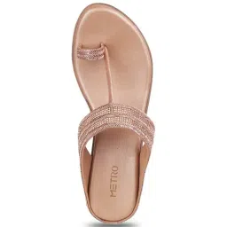 Metro Women's Rose Gold Toe Ring Wedges image 4