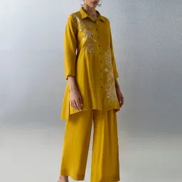 Vark by Westside Mustard Embellished Ethnic Set-picture-17