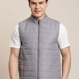 Turtle Striped Stand Collar Windcheater Gilet Jacket-picture-32