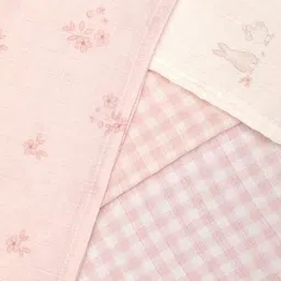 mothercare Boys Set of 3 Floral Printed Muslin Blanket-picture-15