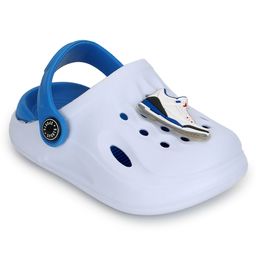 TRUFFLE COLLECTION Perforated Clogs With Shoe Charm - Blue-picture-21