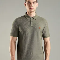 Tommy Hilfiger Men Solid Polo Collar Cotton T-shirt-picture-22