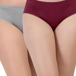 ORLIZEA Pack of 2 Women High-Rise Cotton Blend Hipster Briefs-picture-22