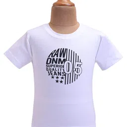 JASH KIDS Cotton Knit Full Sleeves Solid Colour Blazer with Printed T-ShirtTrouser Set & Broach Detailing - Light Blue image 2