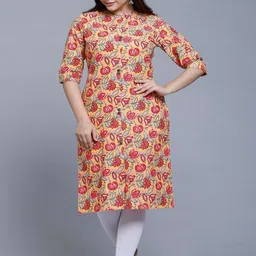 Mahruchi Textile Floral Printed Pure Cotton Kurti image 2