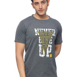 SKYBEN Typography Printed Round Neck Pure Cotton T-Shirt-picture-32