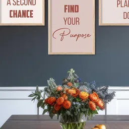 walllane Motivational Wall Art With Frame Home Decor Wall Painting For Living Room Office Bedroom image 2