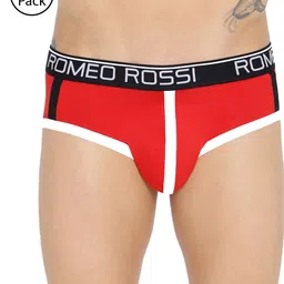 ROMEO ROSSI Men Pack of 2 Red Solid Low-Rise Basic Briefs CLBCP-2002-RD-2-picture-10