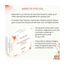 Glamveda Pearl Anti Pigmentation Facial Kit - 120 gm image 2