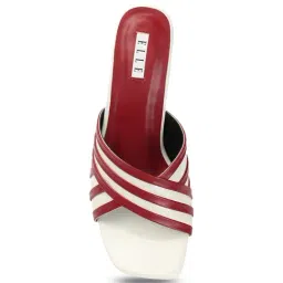 Elle Women's Cherry & White Casual Sandals image 4
