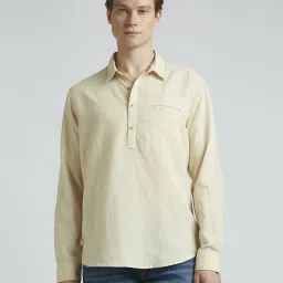 Pepe Jeans Beige Regular Fit Shirt image 1